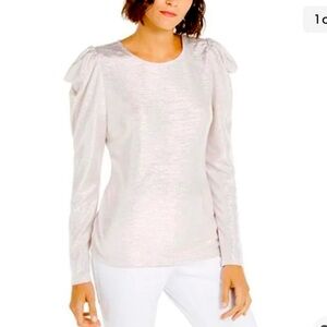 Elegant pale pink Long Sleeve Women's Top